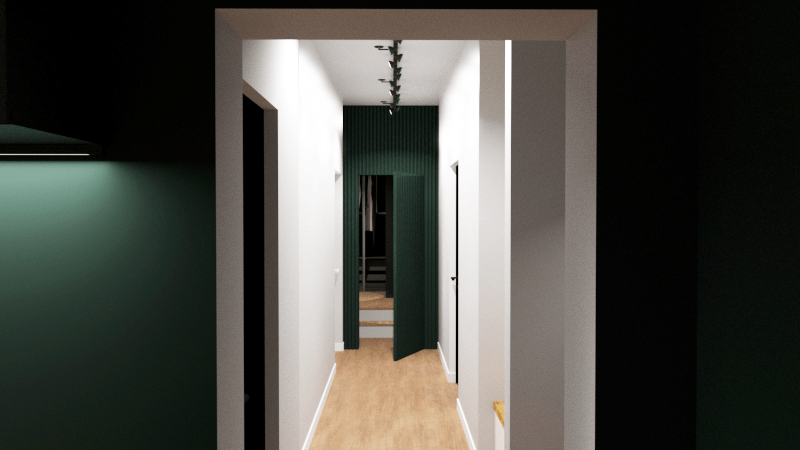 Architecture d'intérieur Metz, modélisation 3D couloir