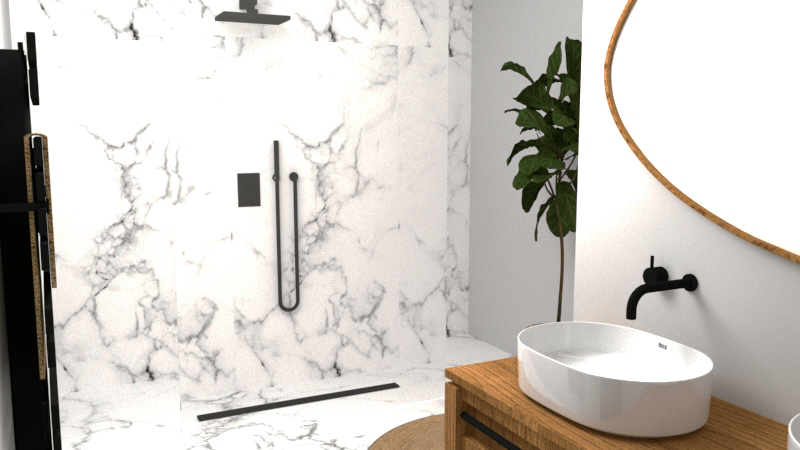 Réalisation d'architecture d'intérieur à Metz Modélisation 3D de salle de bain